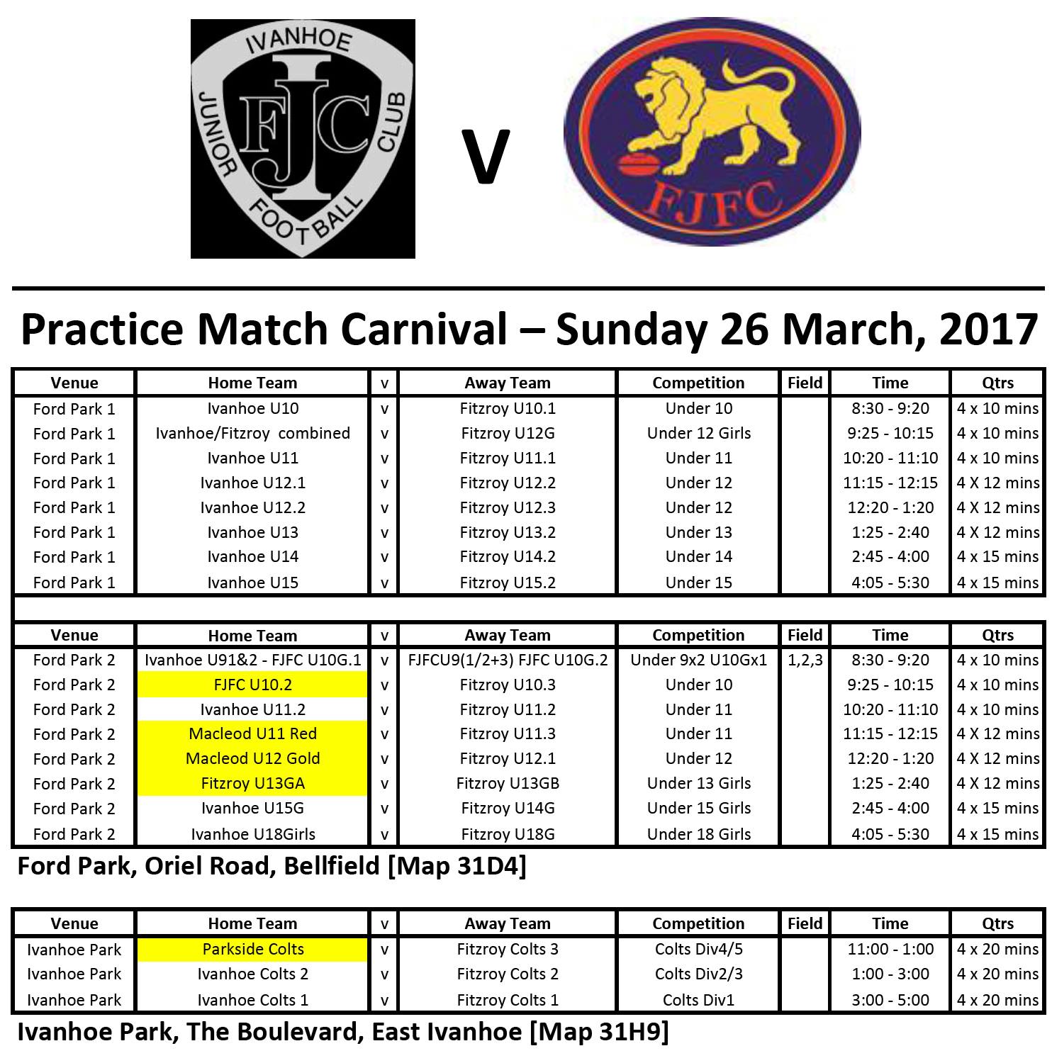 News 2017-03-20 Ivanhoe Carnival Sched2